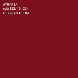 #7B0F1A - Persian Plum Color Image